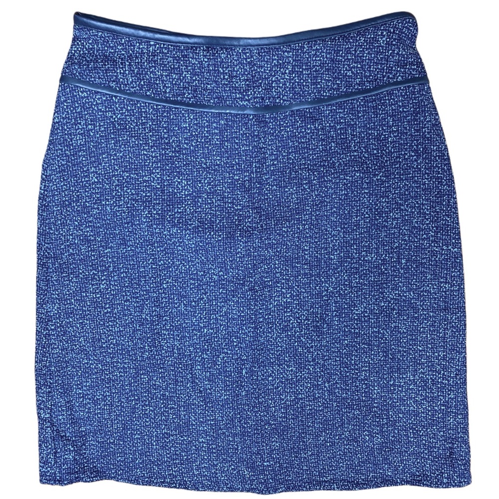 Vintage 80s/90s Blue Tweed Mini Skirt